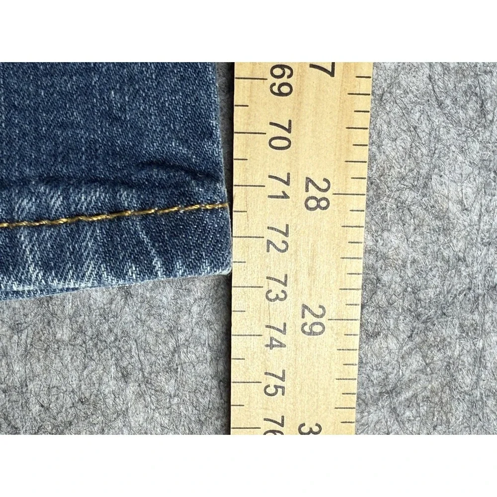 Levis 505 Jeans Mens Sz 31x30 (30x28.5 Now) Straight Fit Stretch Whiskered Blue